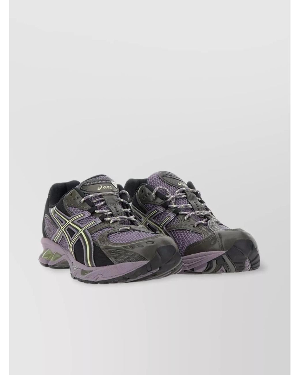 Asics Gray Mesh Low-Top Sneakers