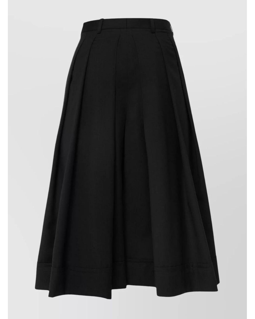 Vivienne Westwood Black Virgin Wool Mid-Rise Wide-Leg Culottes