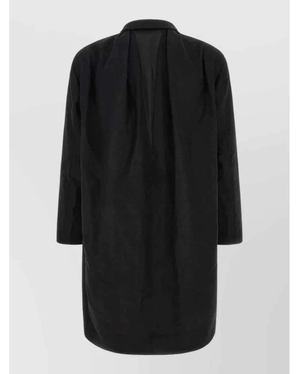 Kiko Kostadinov Black Wool Oversized Double-Breasted Coat for men