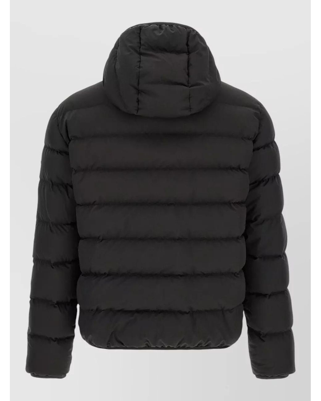 Moncler Black Down Hooded Puffer Jacket for men