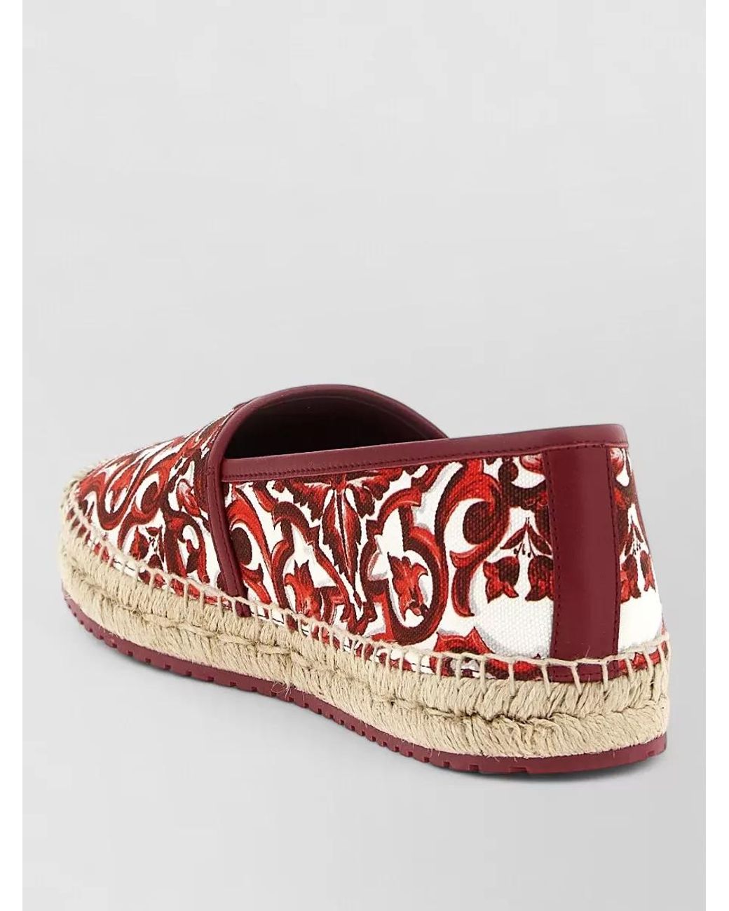 Dolce & Gabbana Boccaccio Espadrilles Round Toe Embroidered Jute for men
