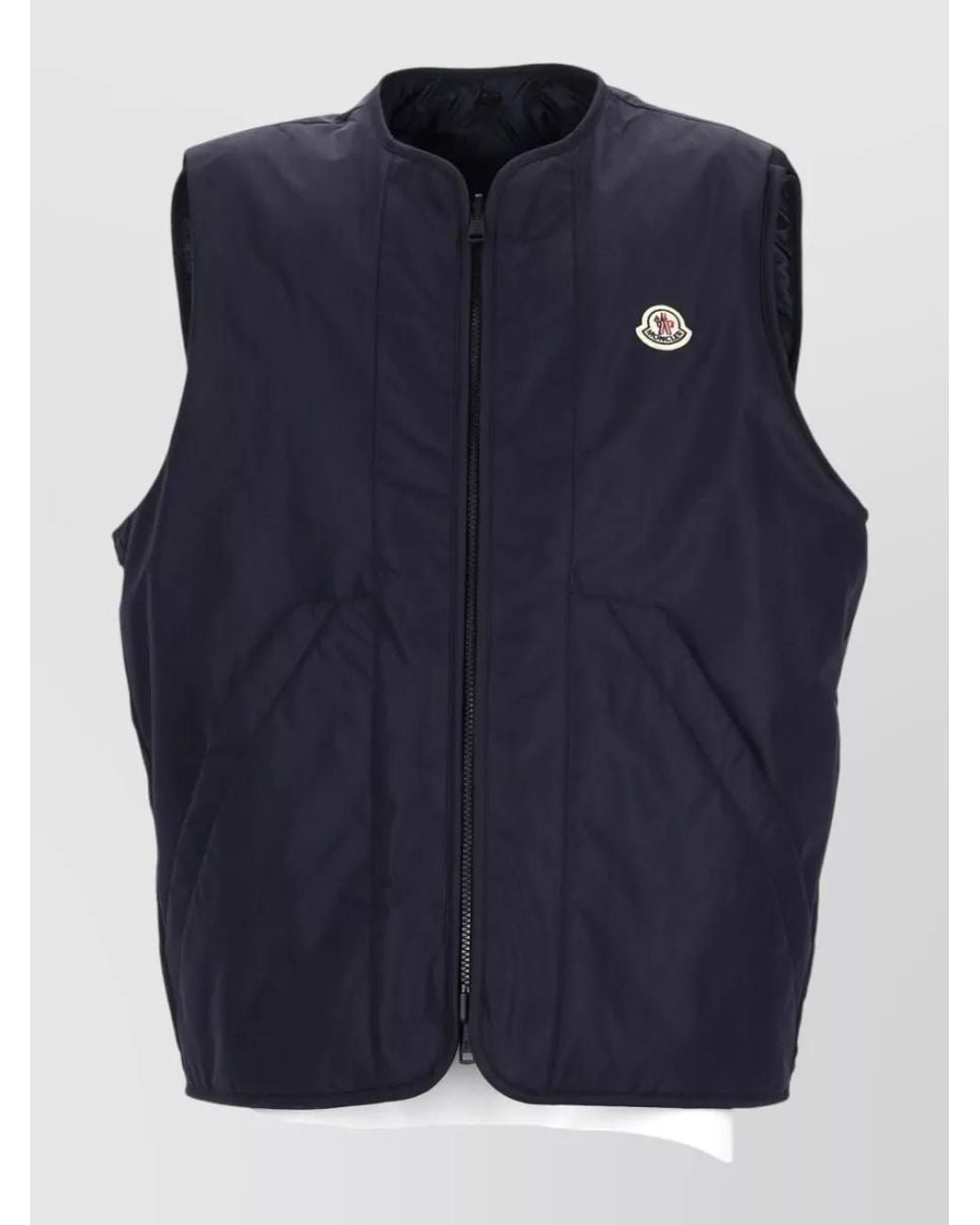 Moncler Blue Padded Jacket With Removable Gilet for men