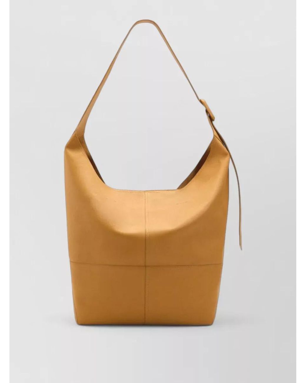 AMI Orange Leather Shoulder Bag