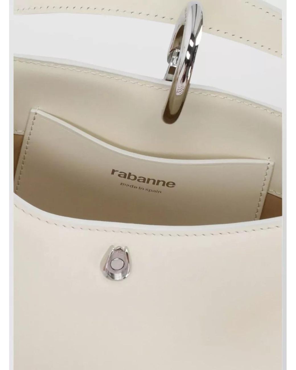 Rabanne Natural Hand Leather Shoulder Bag