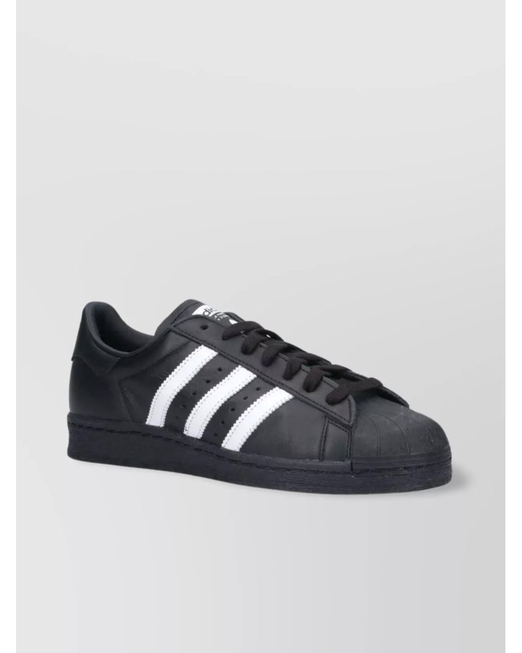 Adidas Blue Leather Low-Top Sneakers for men