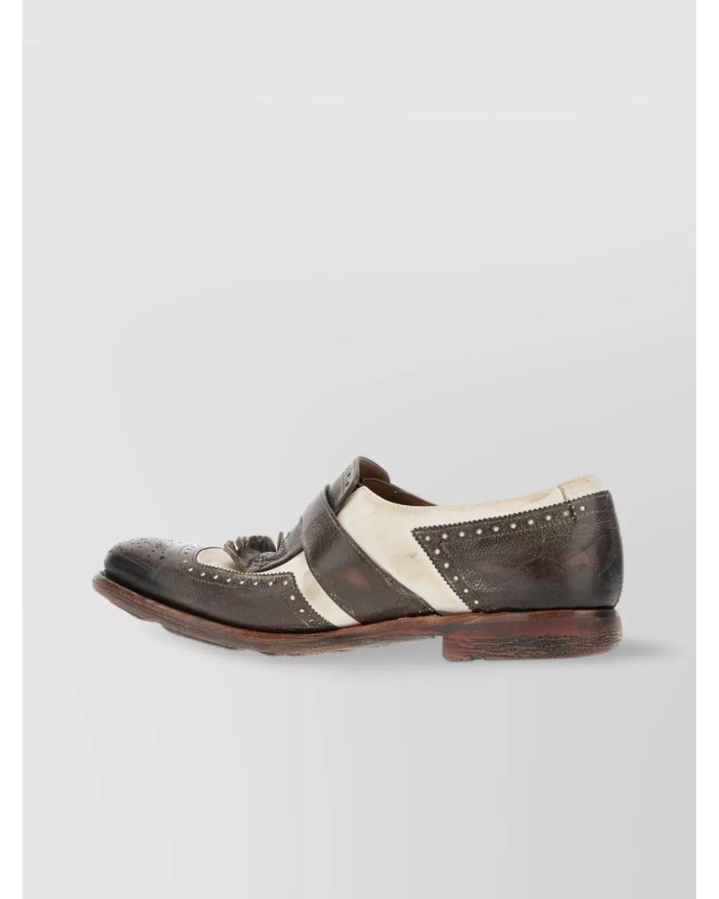Church's Brown Two-Tone Leather Loafers