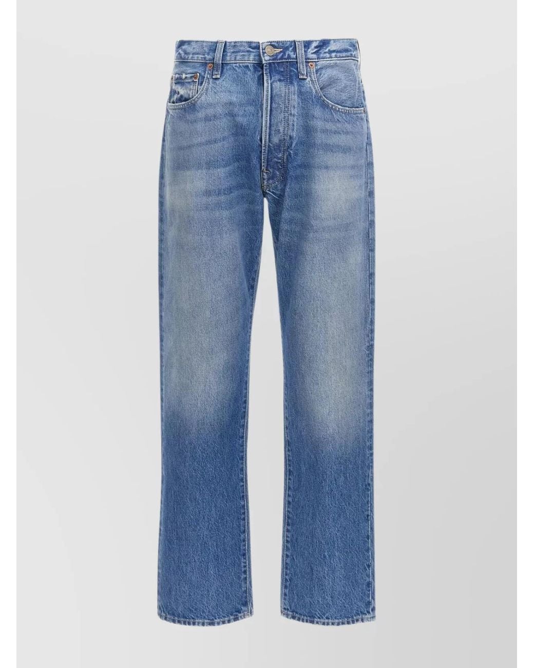 Valentino Garavani Blue Denim Straight-Leg Jeans for men