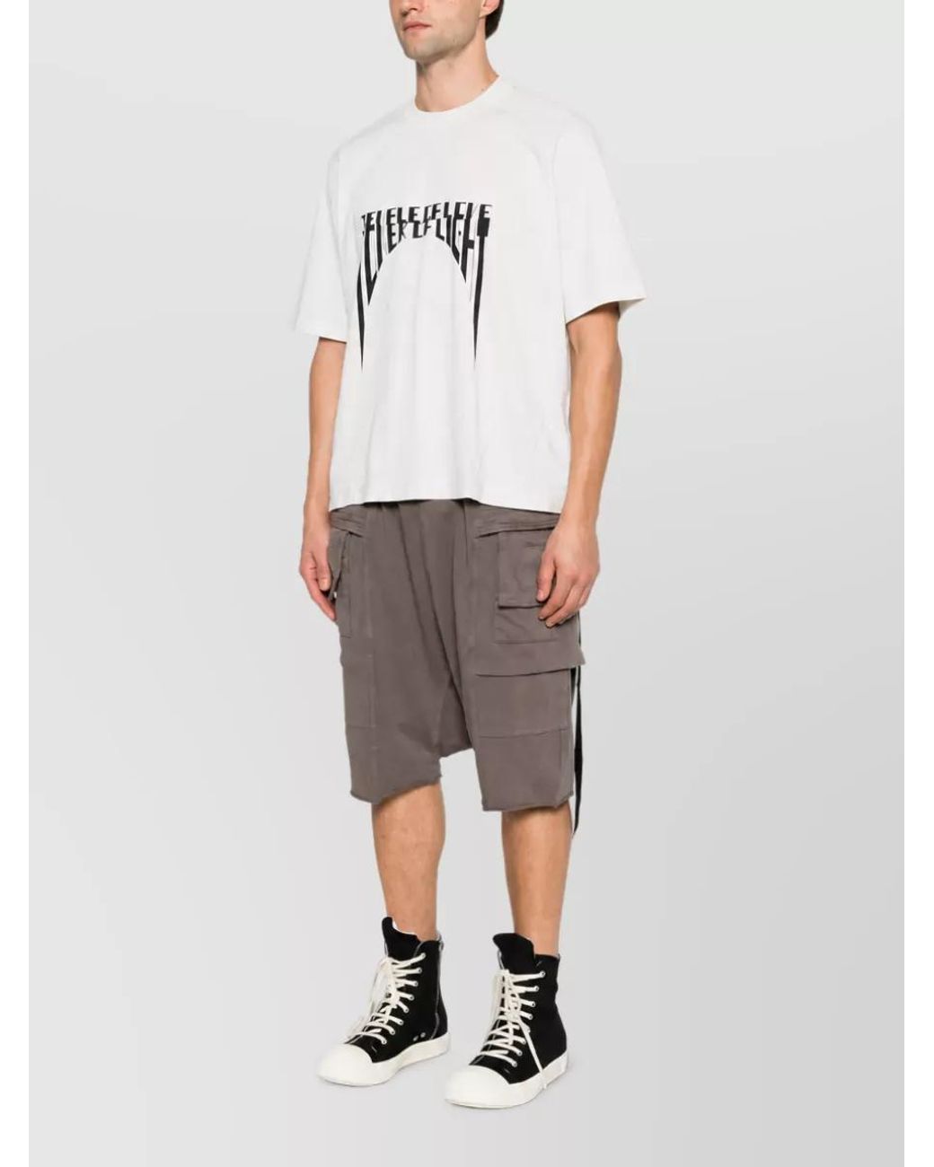 Rick Owens Multicolor Cotton Printed T-Shirt for men