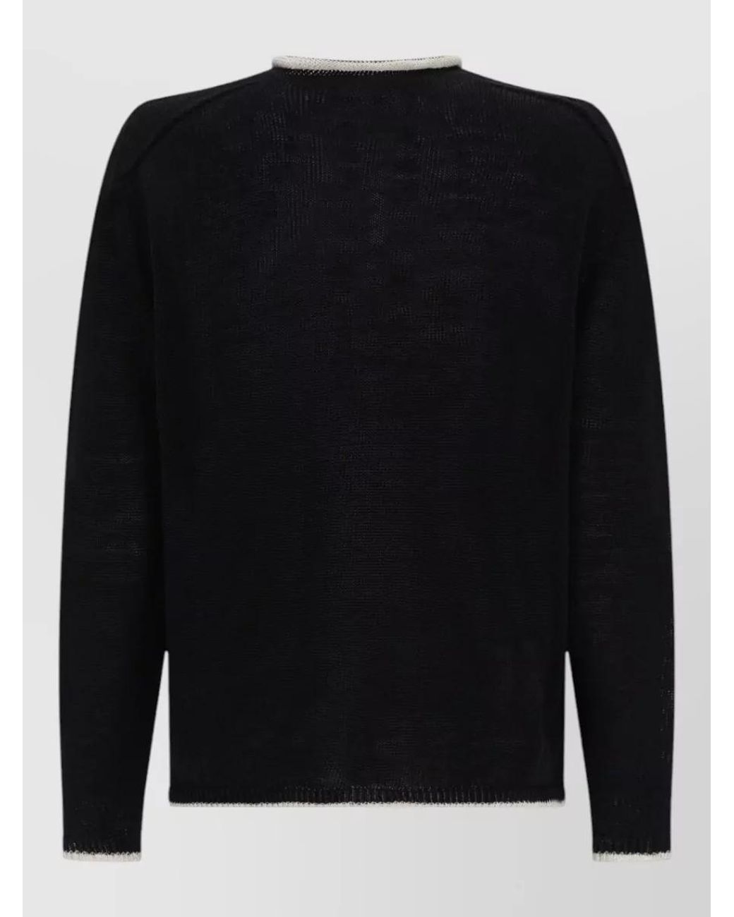 Max Mara Black Linen Sweatshirt