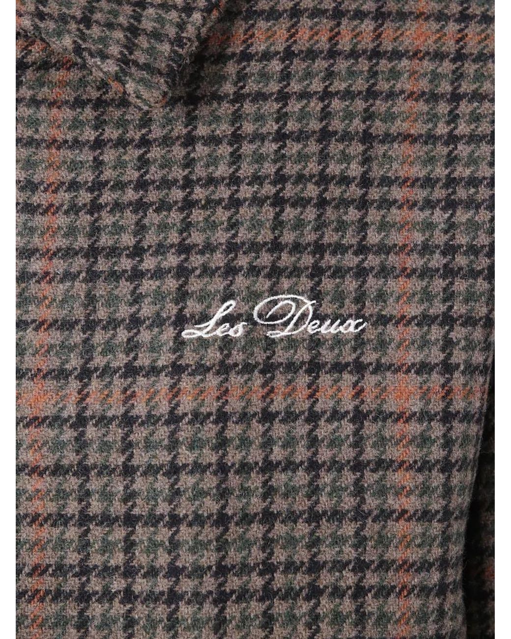 Les Deux Gray Single Breasted Coat for men