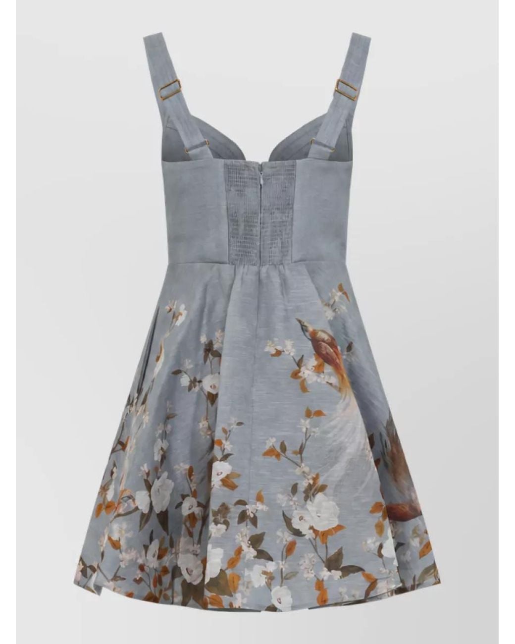 Zimmermann Blue Momentum Corded Mini Dress