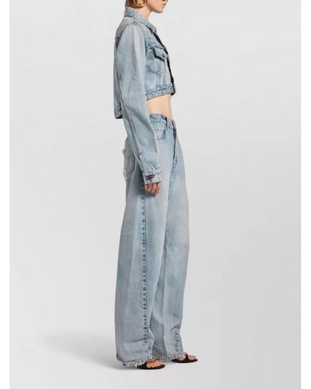 Balenciaga Blue Straight-Leg Denim Jeans