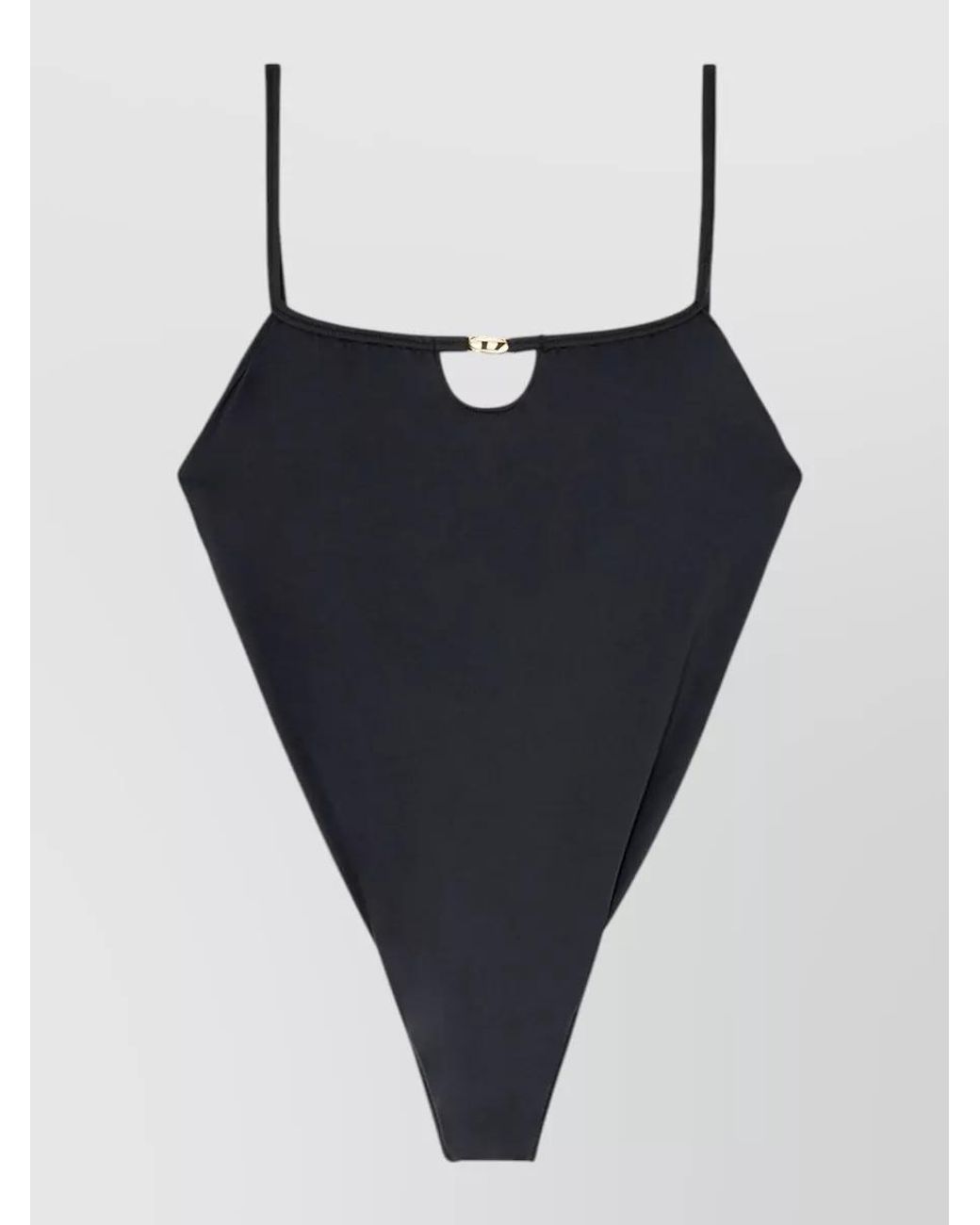 DIESEL Blue Cutout Bodysuit