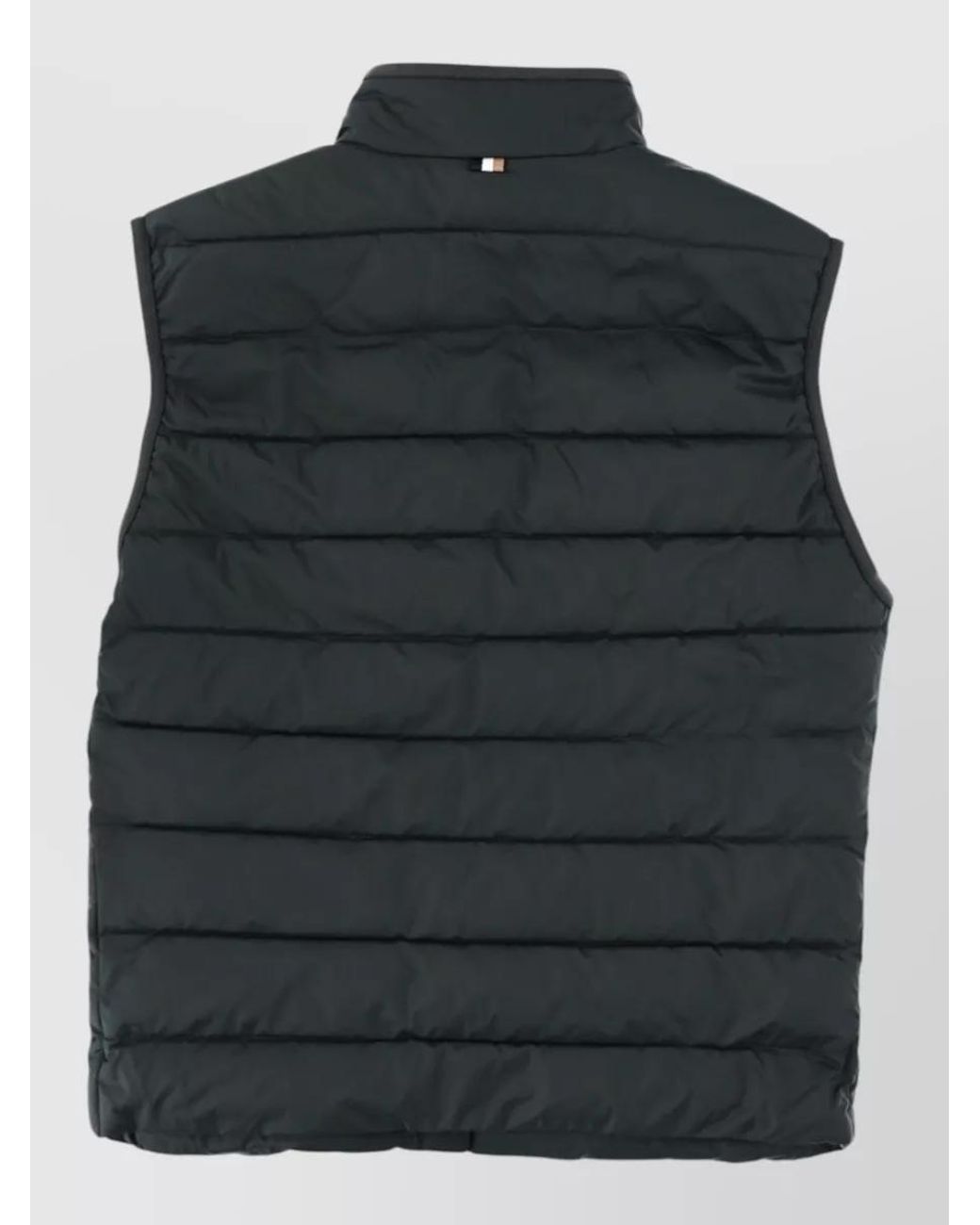 Boss Black High Collar Sleeveless Puffer Vest Top for men