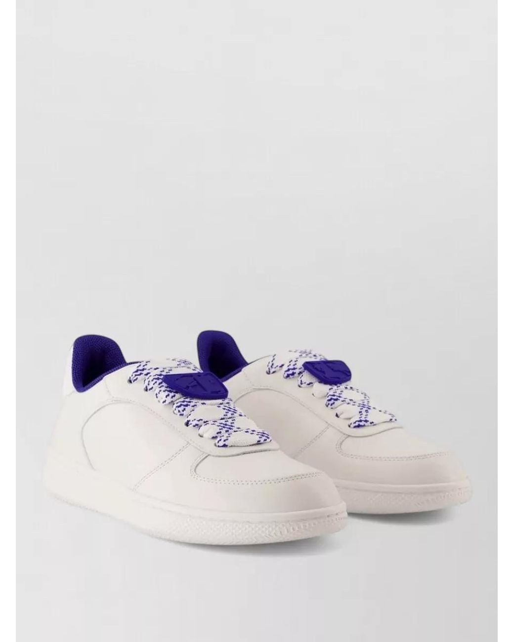 Burberry Natural Leather Low-Top Sneakers