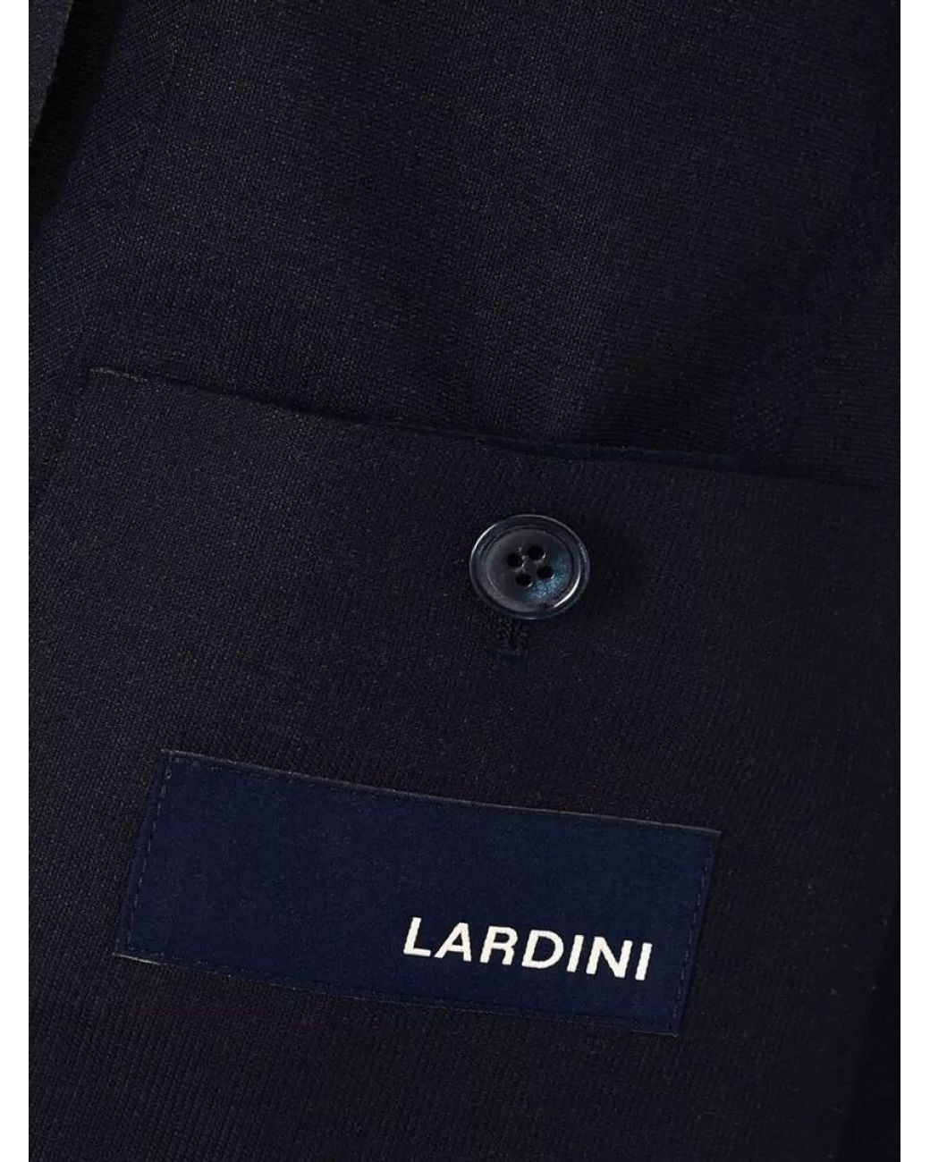 Lardini Blue Cotton Single-Breasted Blazer for men