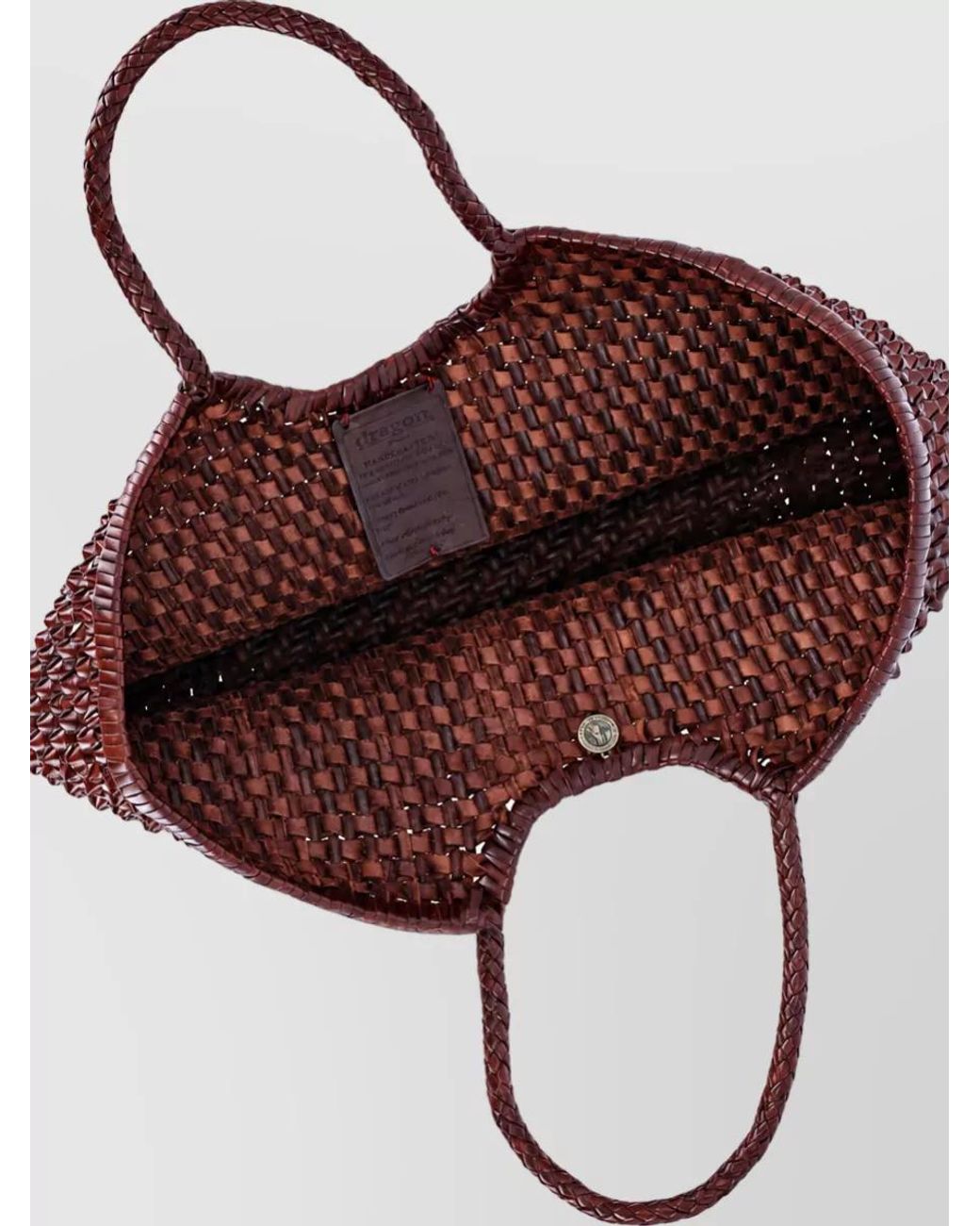 Dragon Diffusion Red Nantucket Big Leather Beach Bag