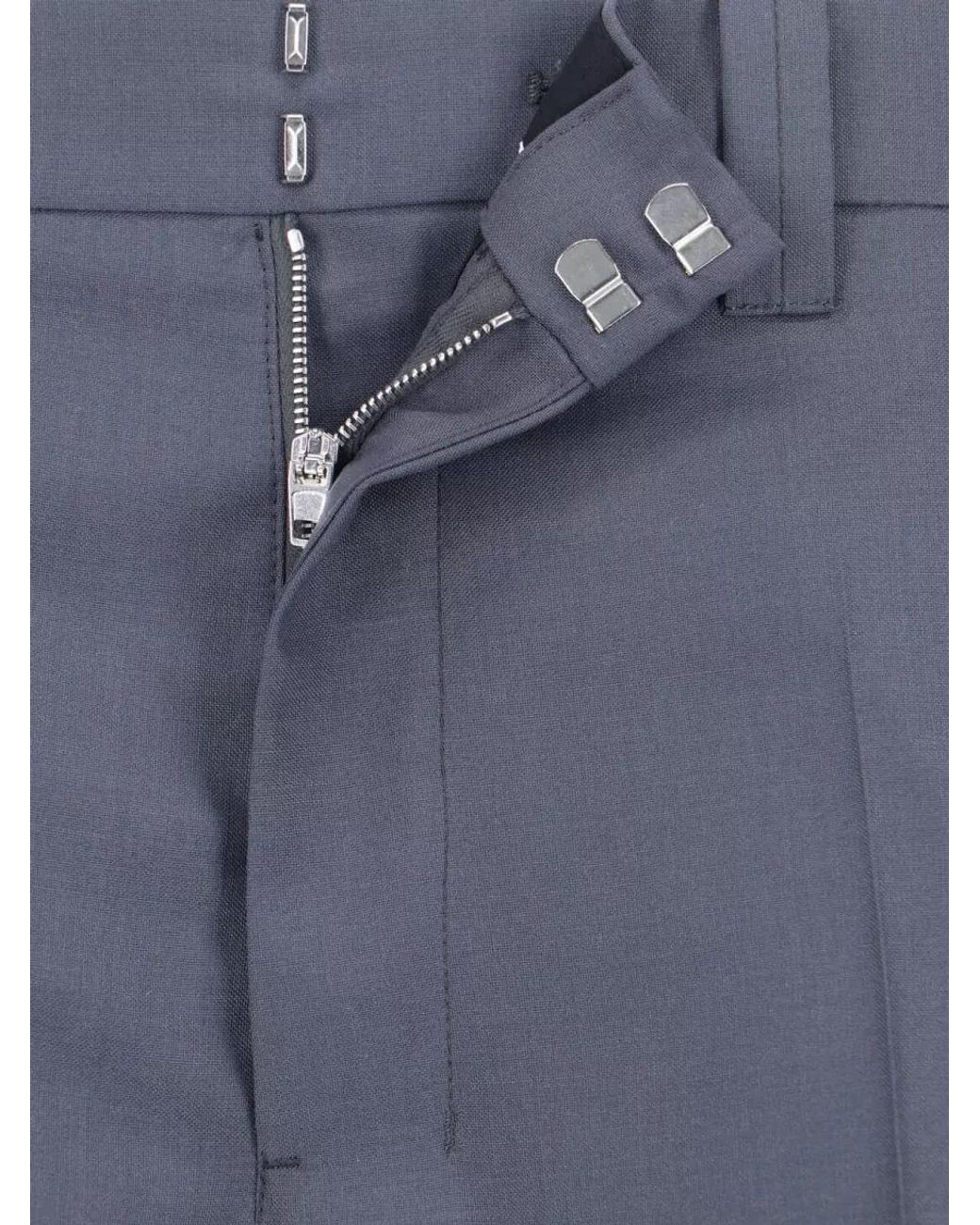 Lemaire Blue Straight Trousers