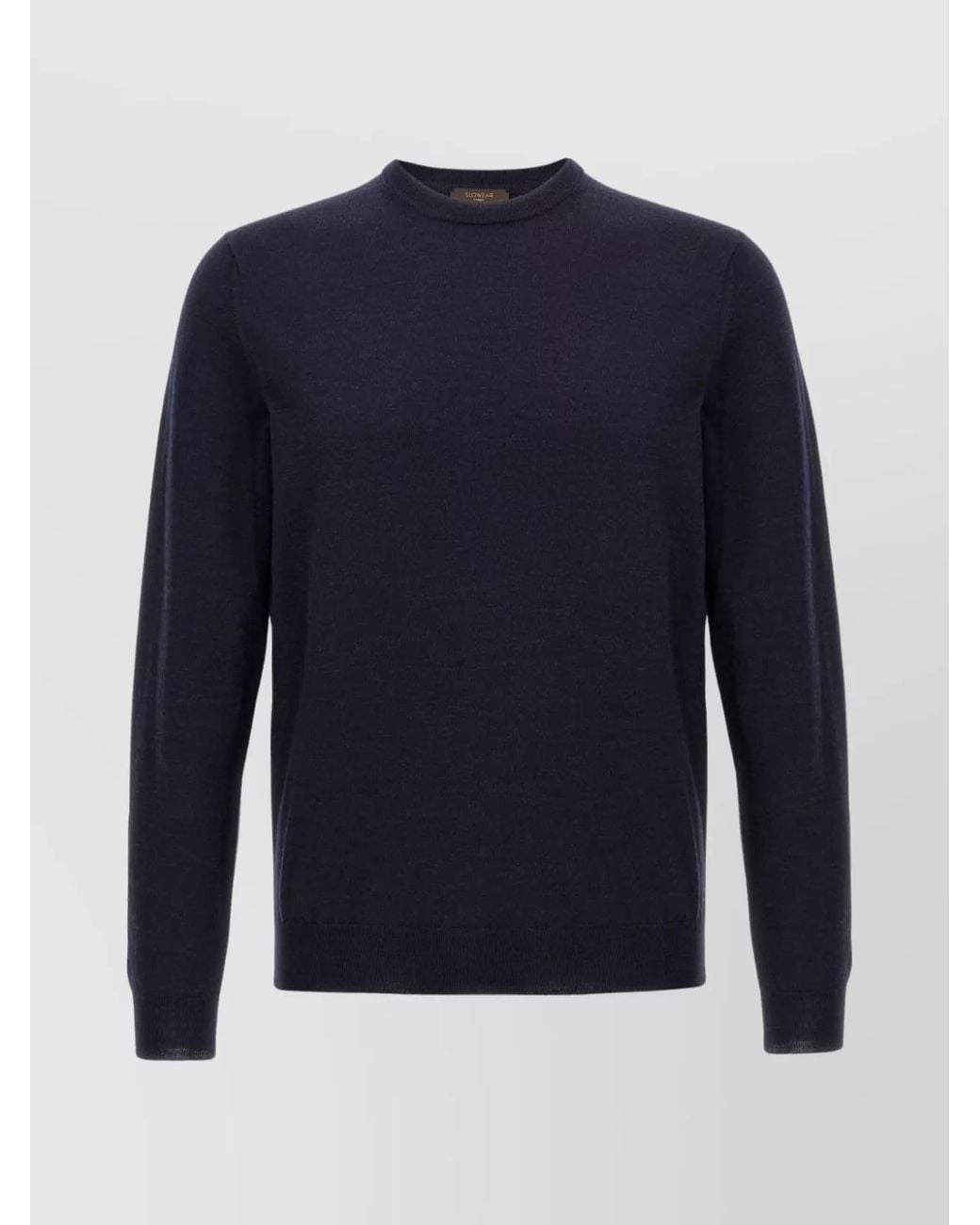 Zanone Blue Wool Crew-Neck Jumper for men