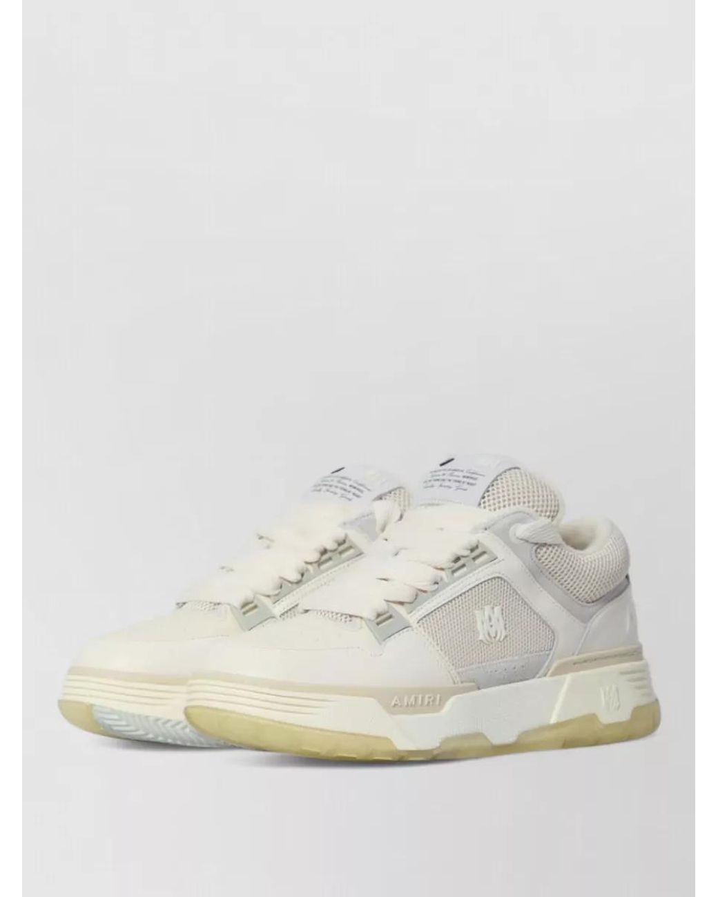 Amiri Natural Leather Ma-1 Low-Top Sneakers for men
