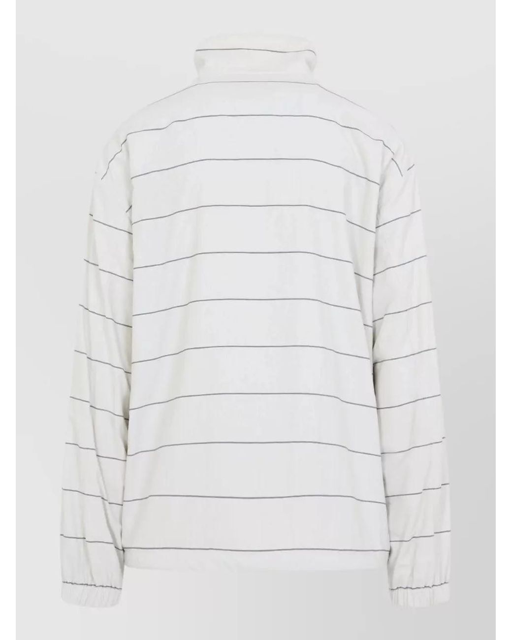 Balenciaga White Striped Oversized Tracksuit Jacket for men