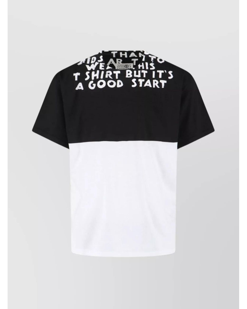 MM6 by Maison Margiela White Short-Sleeve Cotton T-Shirt for men