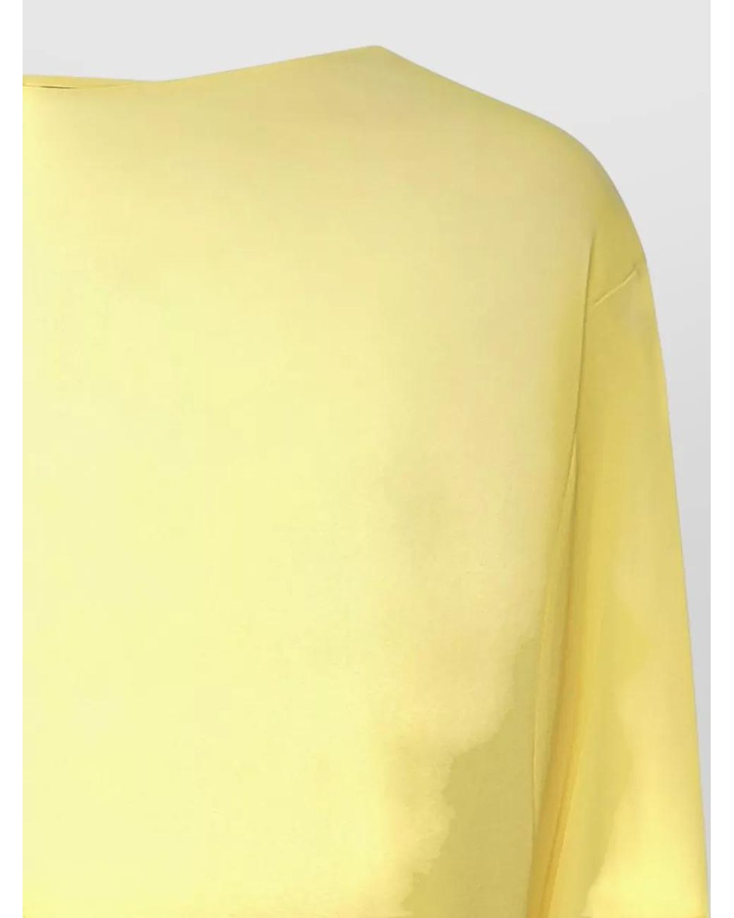 Jacquemus Yellow Draped Cutout Mini Dress