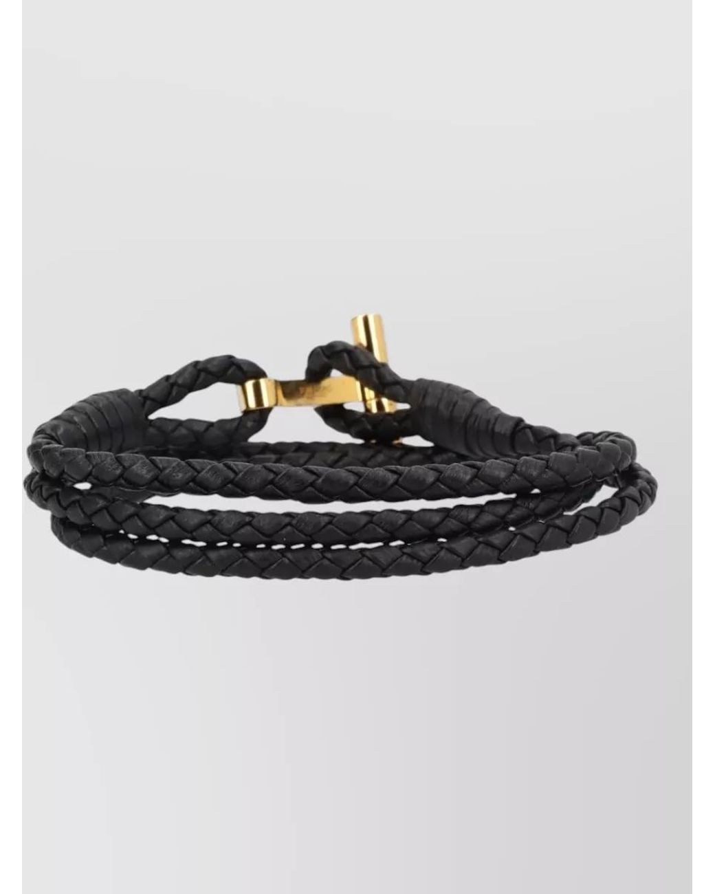 Tom Ford Multicolor Braided Leather Bracelet for men