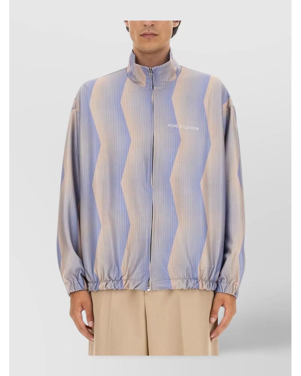 Acne Blue Relaxed-Fit Lightweight Jacket for men