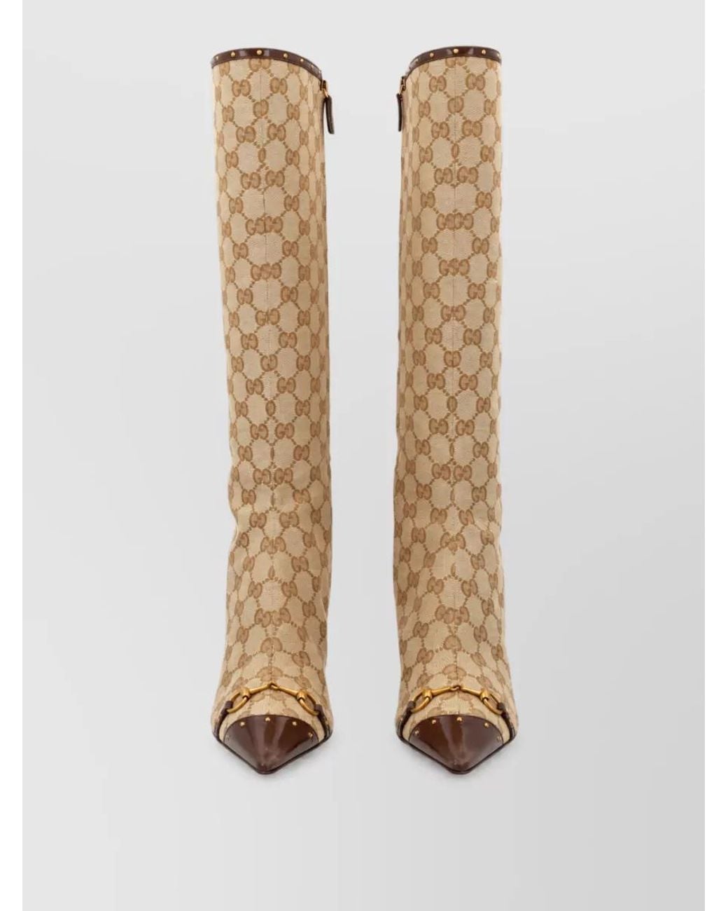 Gucci White Savoy Boots