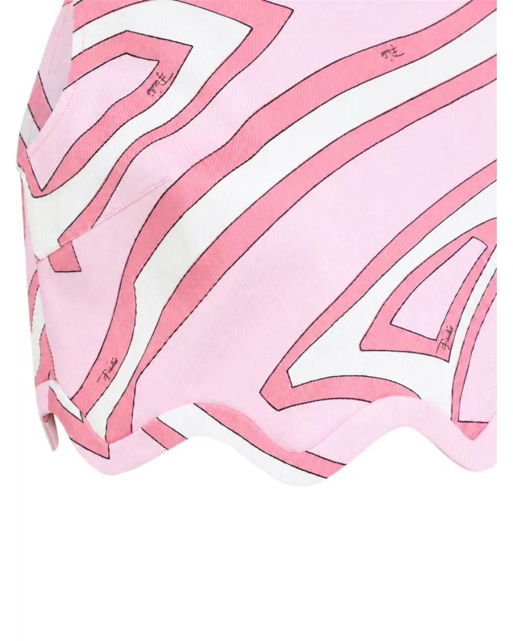 Emilio Pucci Pink Sleeveless Cropped Top