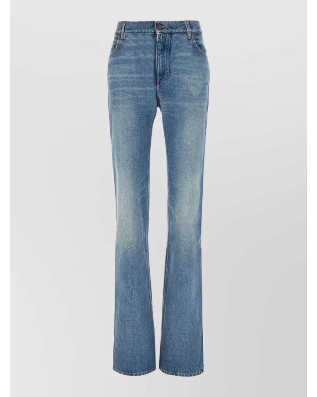 Chloé Blue Denim Slim Straight-Leg Jeans