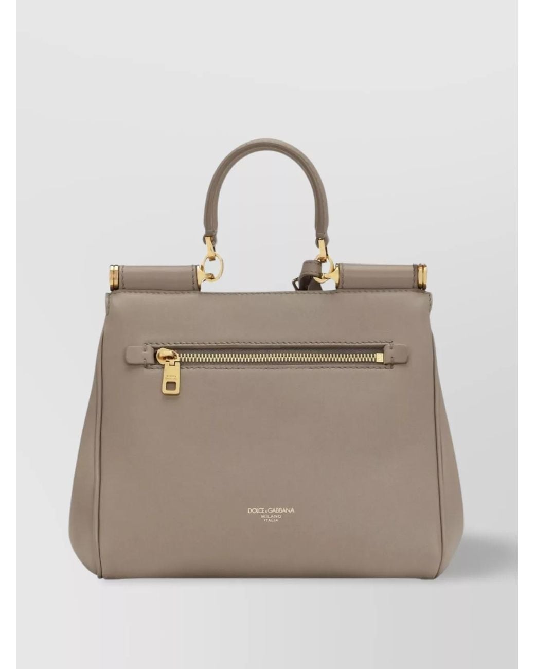 Dolce & Gabbana Natural My Sicily Small Leather Cross-Body Bag