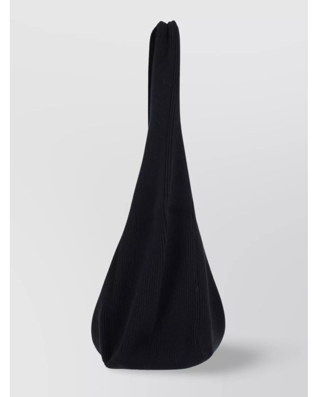 AYA MUSE Black Knitted Slouchy Shoulder Bag