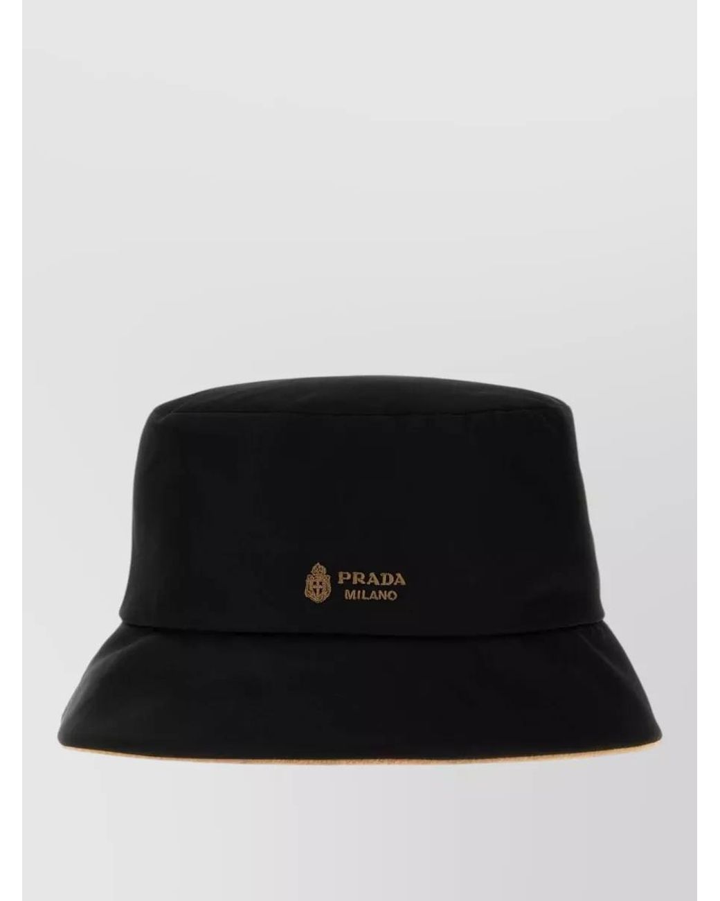 Prada Black Recycled Nylon Bucket Hat