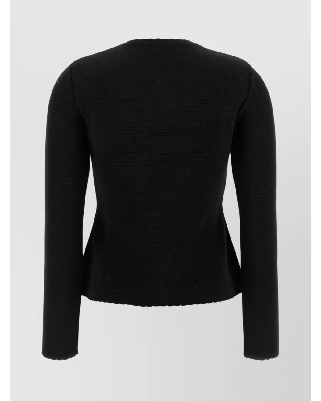 Moschino Black Wool Chain Cardigan