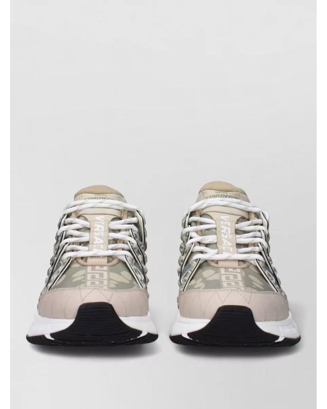 Versace Metallic Fabric Low-Top Sneakers for men