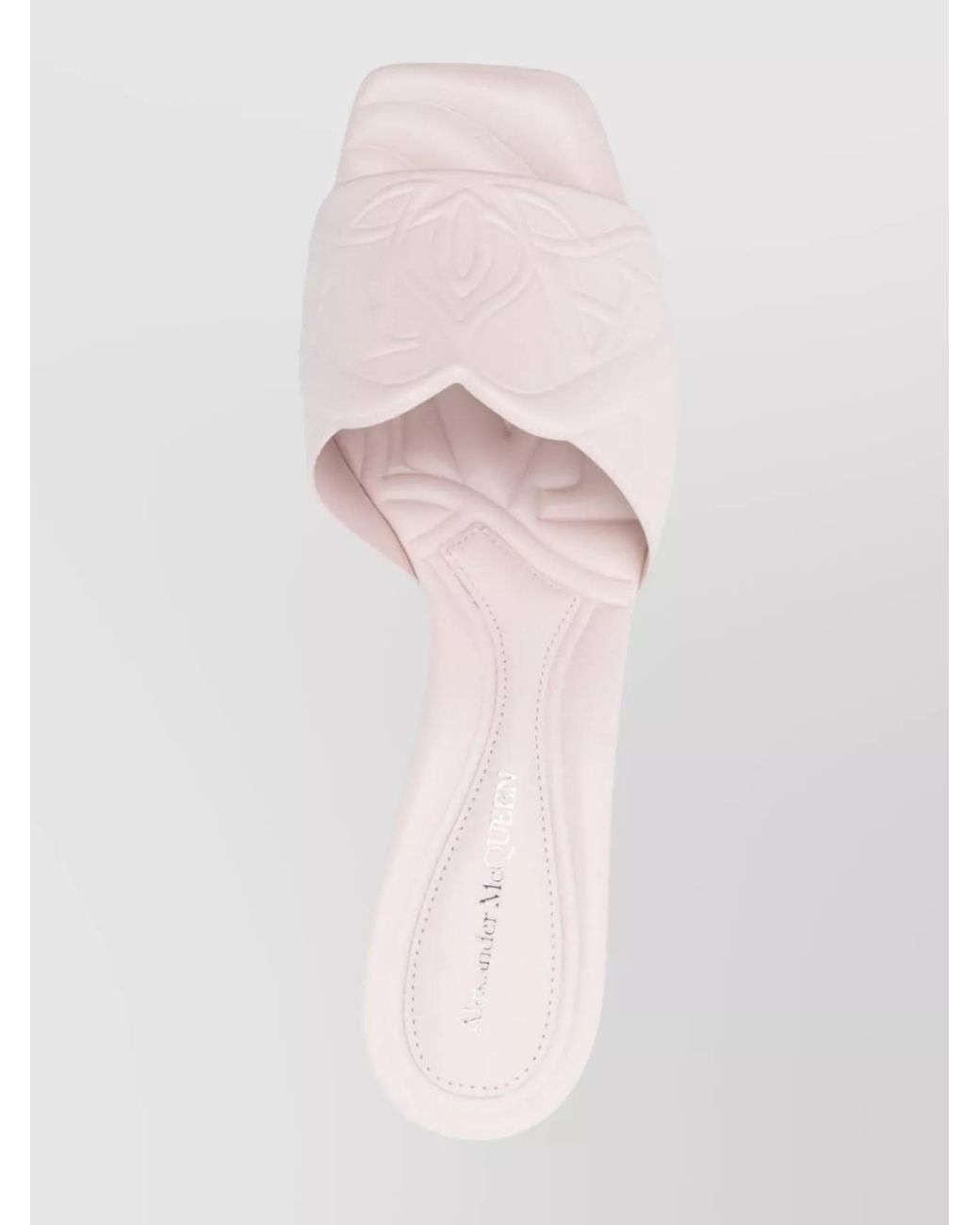 McQueen Natural Leather Mules