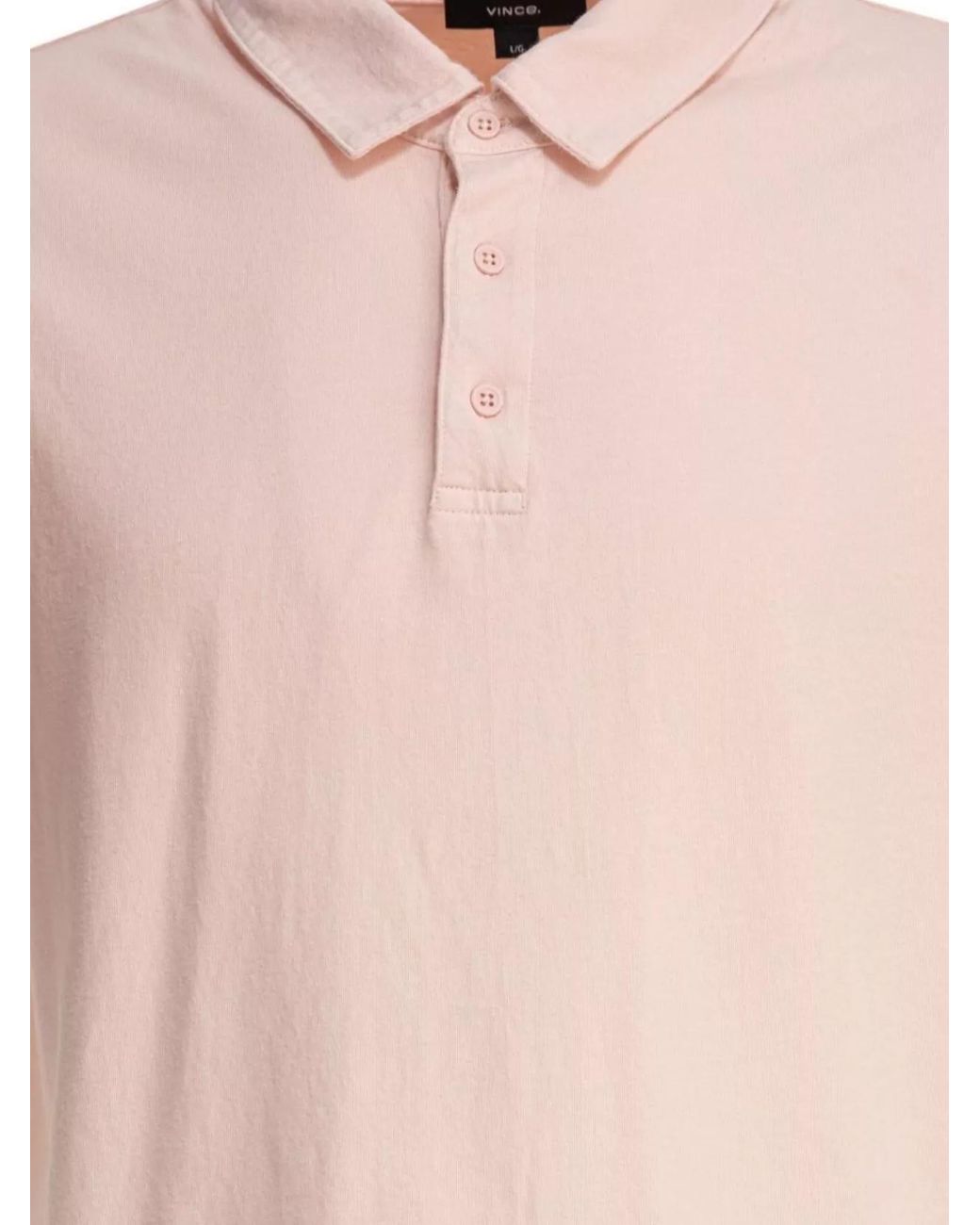 Vince Pink Cotton Polo Shirt for men