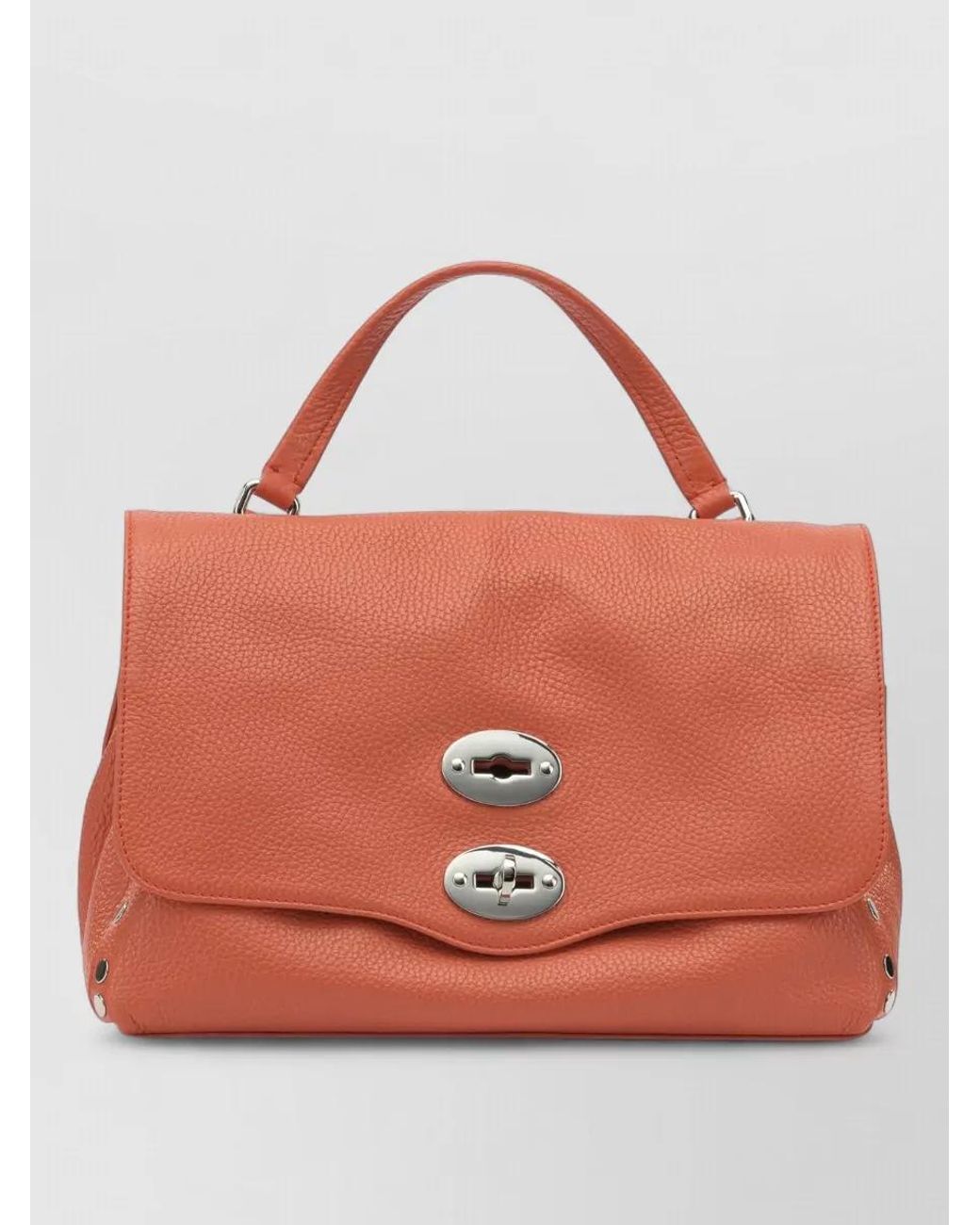 Zanellato Orange Leather Shoulder Bag