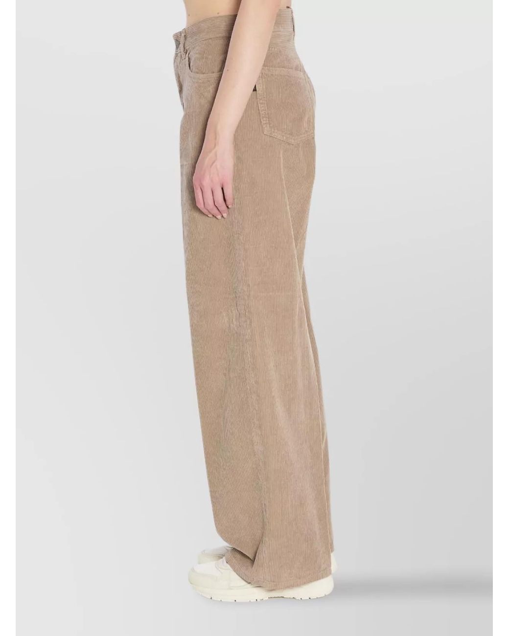 Haikure Natural Corduroy High-Rise Wide-Leg Trousers