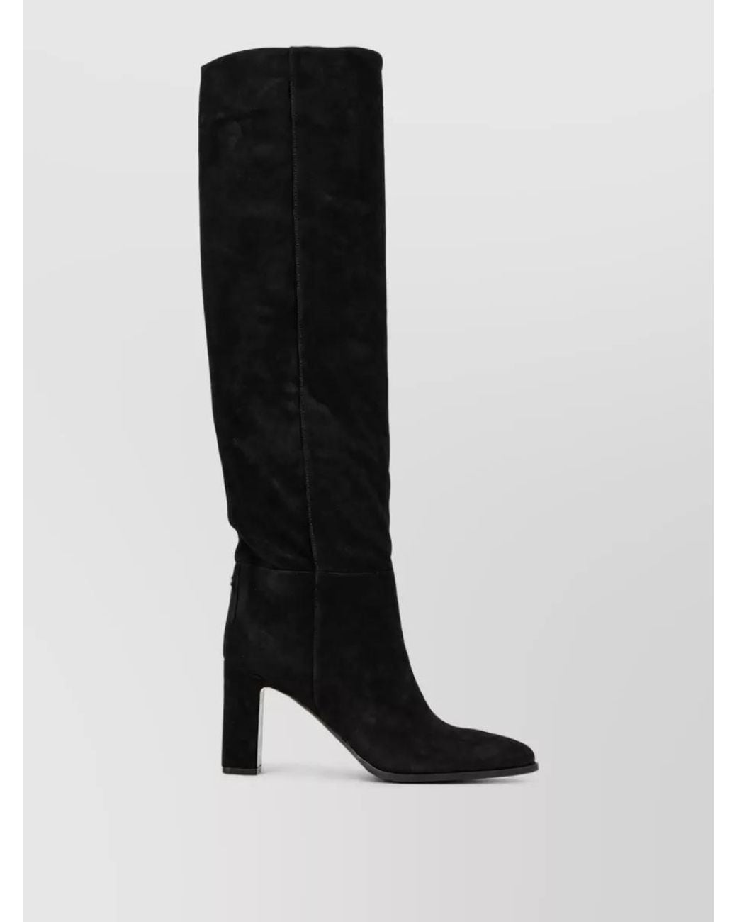 Jimmy Choo Black Suede Over-The-Knee 85 Boots