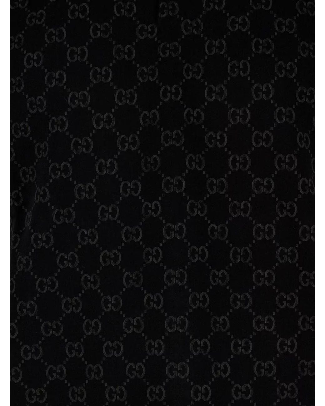 Gucci Black Stretch Polo Shirt for men