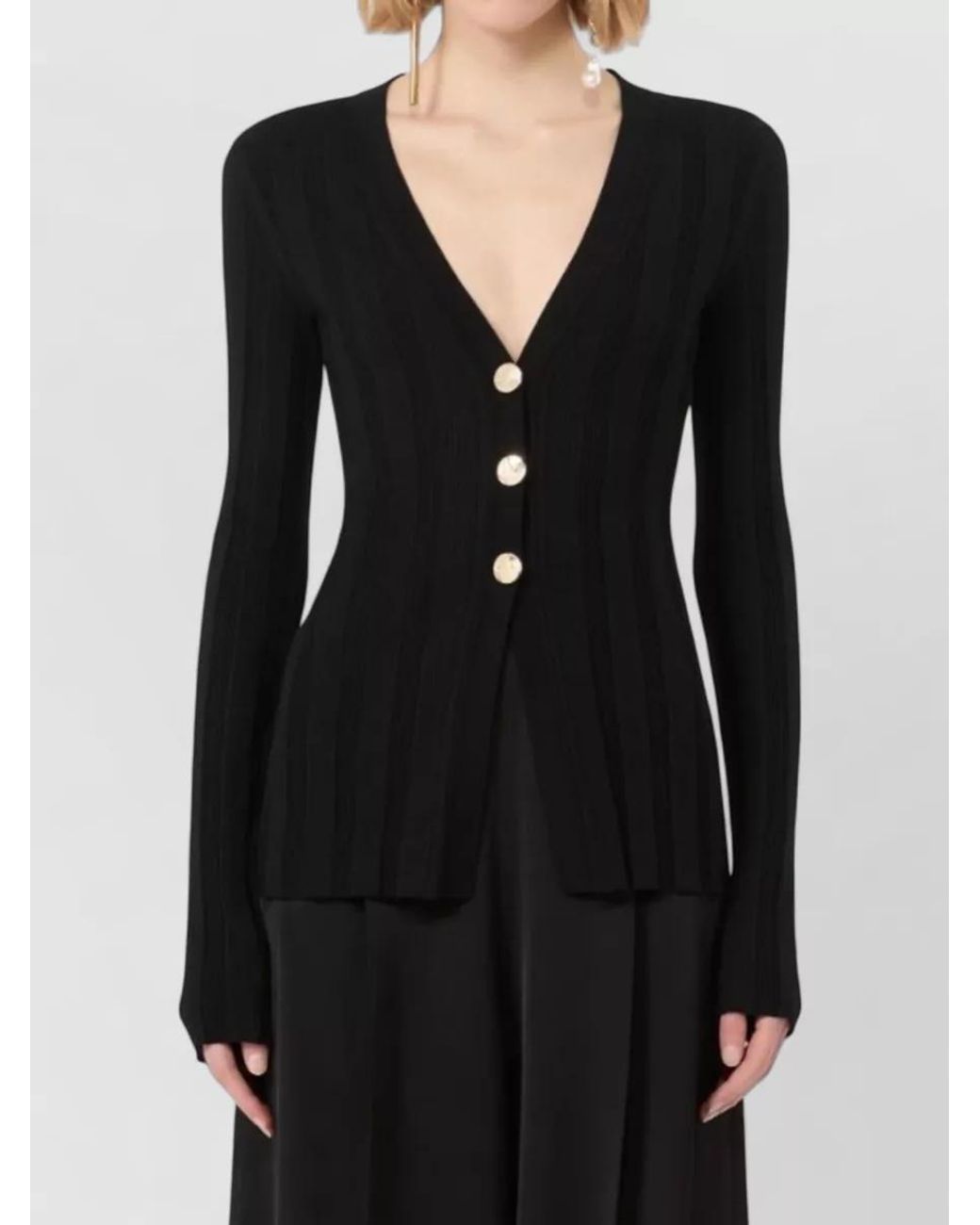 Sportmax Black Wool Cardigan