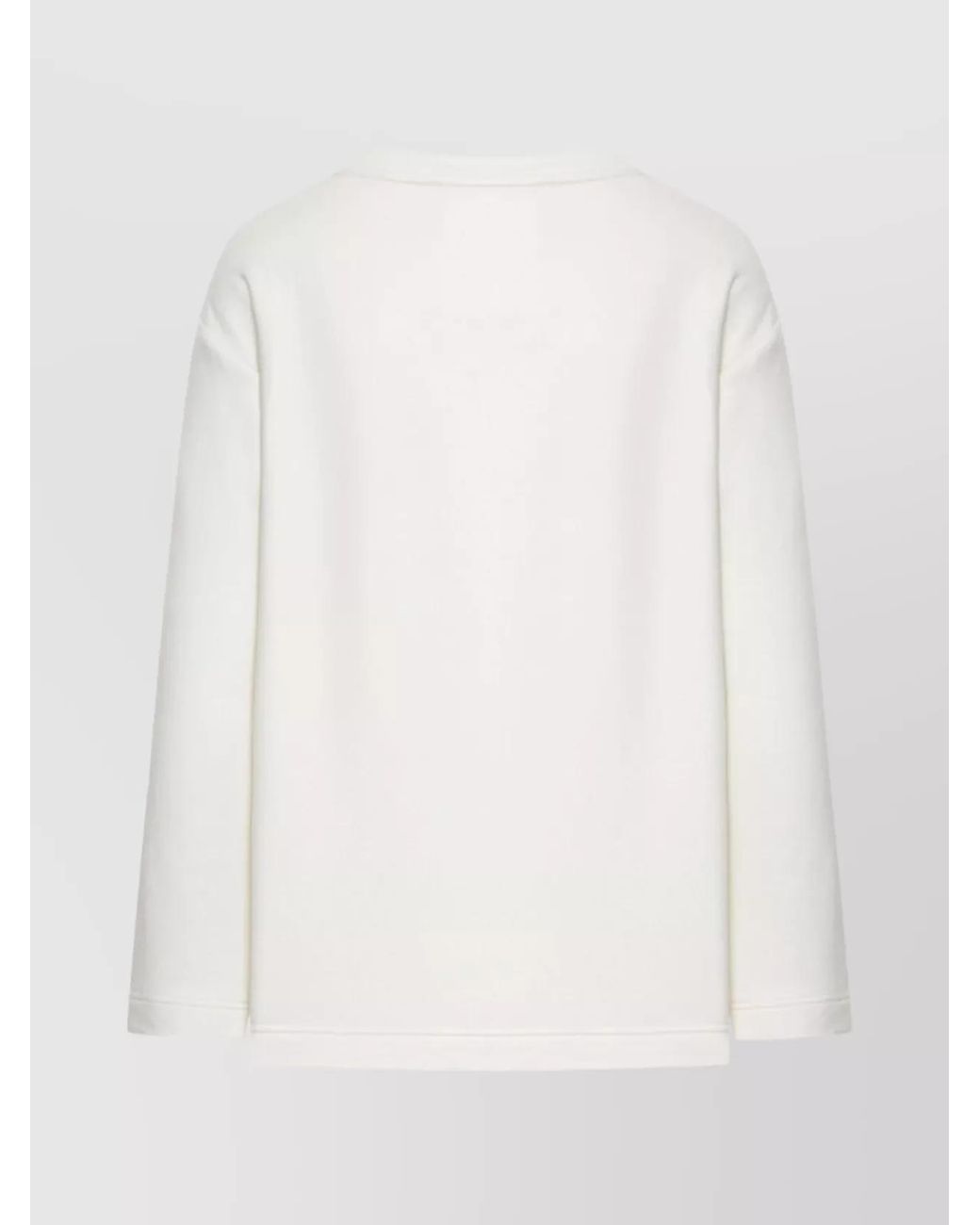 Max Mara White Silk Crewneck Jumper