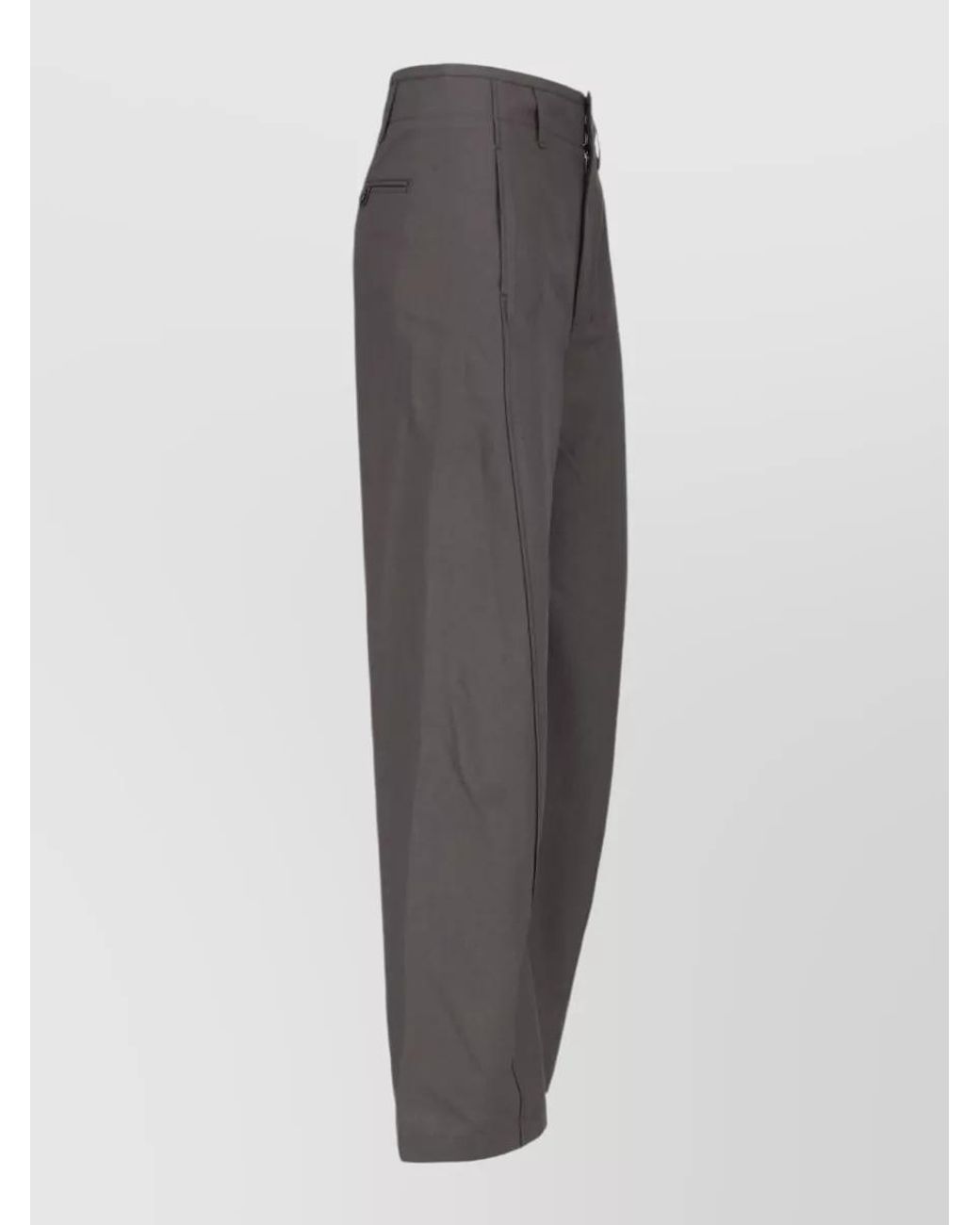 Lemaire Gray Straight-Leg Tailored Trousers