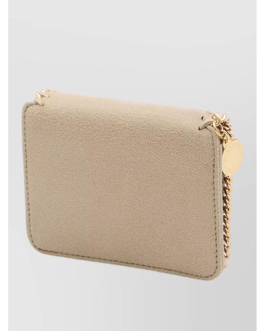 Stella McCartney Natural Faux Leather Bifold Wallet