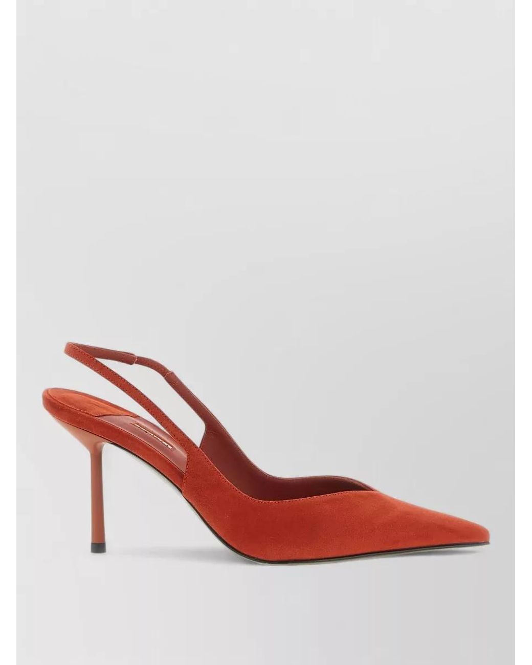 Le Silla Red Leather Slingback Mules