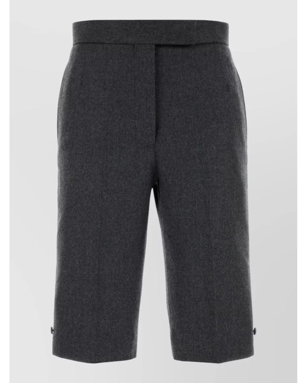 Thom Browne Blue Wool Bermuda Shorts