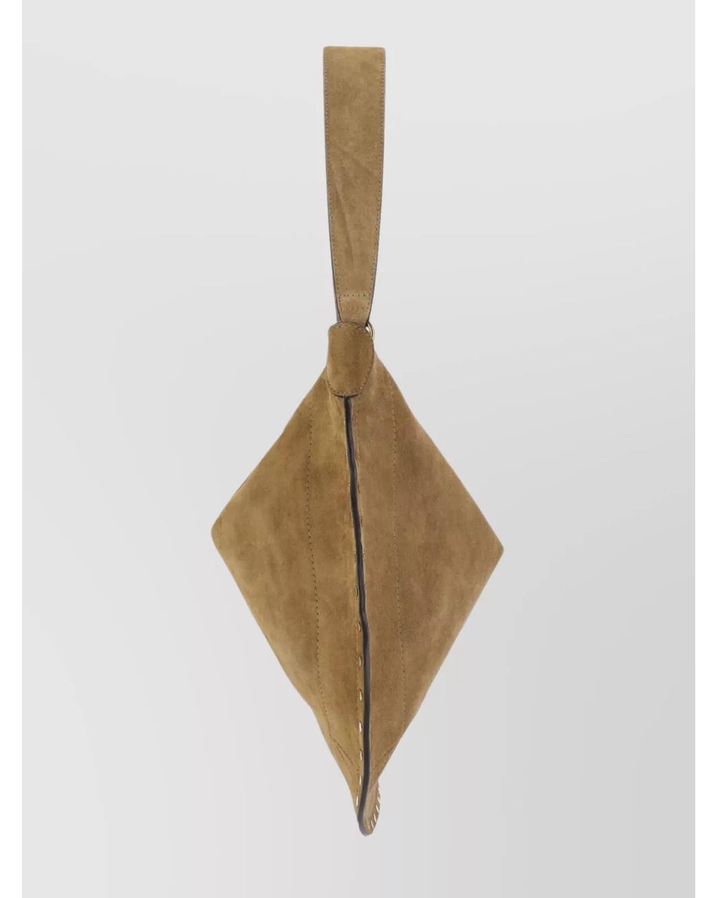 Isabel Marant Natural Oskan Soft Suede Shoulder Bag